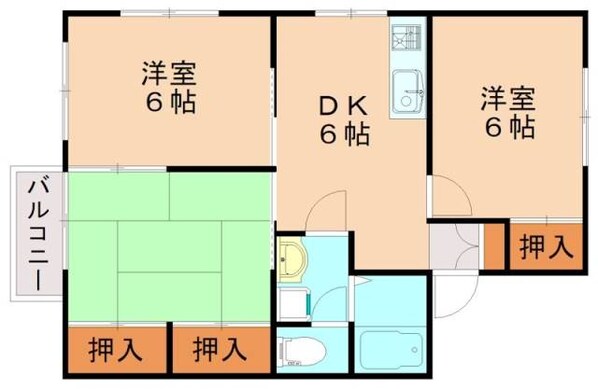 ハピネス椋本の物件間取画像